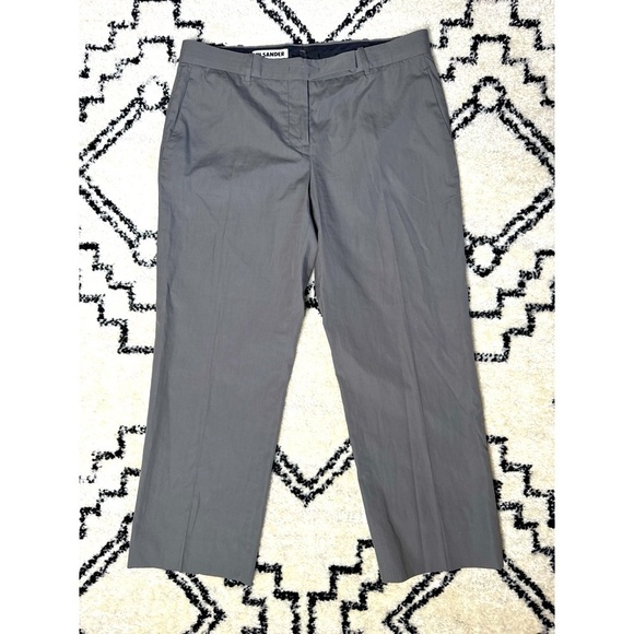 Jil Sander Grey Crop Ankle Pants Size 38 - Picture 1 of 6